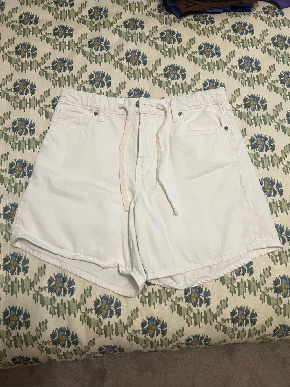 Gap High-Waist White Drawstring Women's Shorts
